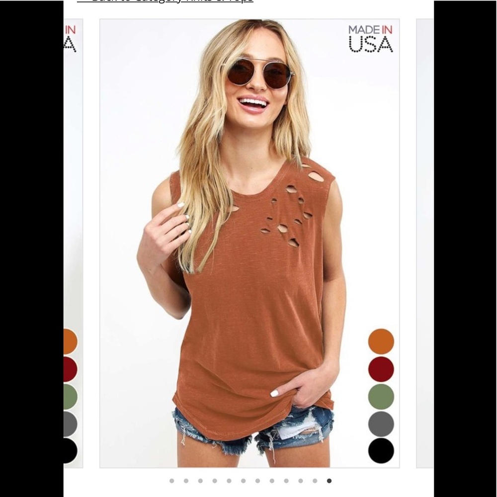 Distressed Tank Top